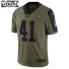Camiseta Niño NFL New Orleans Saints Alvin Kamara 41 Nike 2021 Salute to Service Camiseta Niño NFL New Orleans Saints Alvin Kamara 41 Nike 2021 Salute to Service